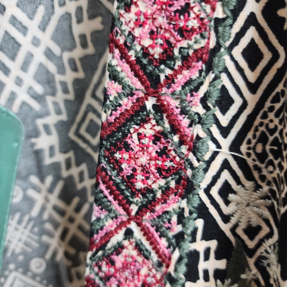 Savanna Jane Black and Pink Floral Cardigan - Picture 3 of 5